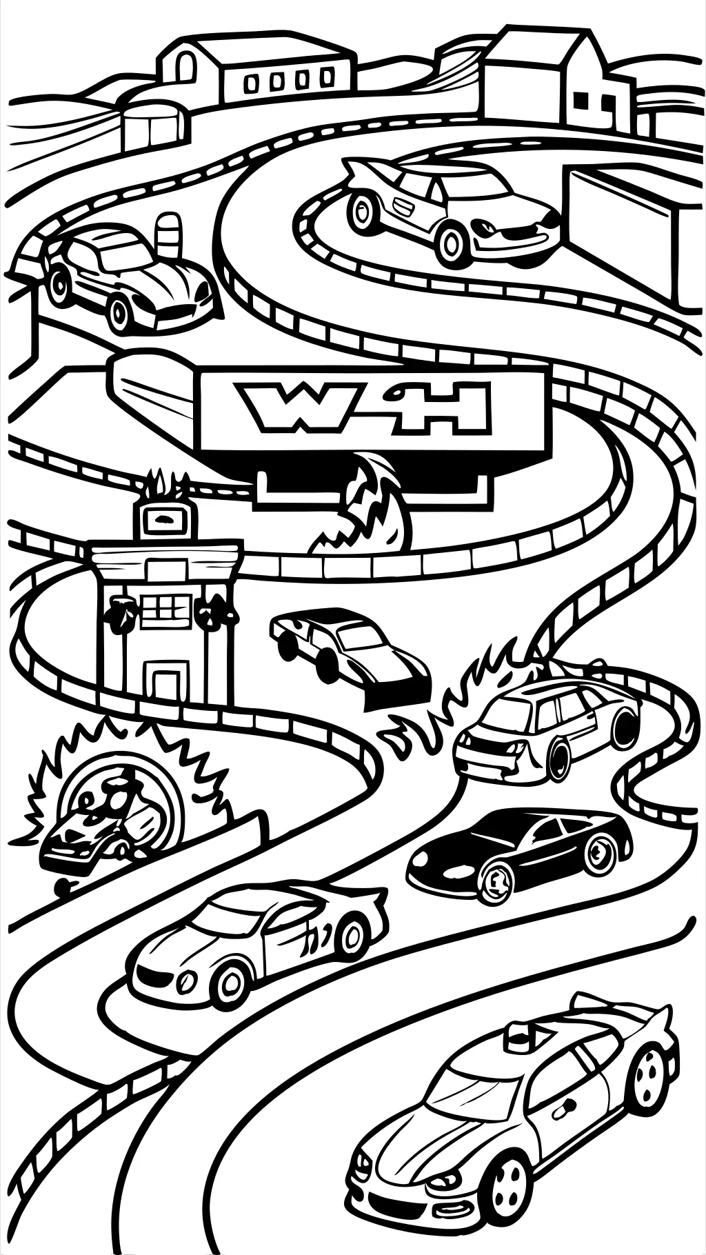 hot wheels coloring pages free